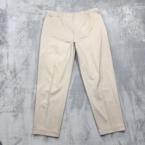 Vintage C.J.Banks Pants Womens 20W Beige Chino Relaxed Straight Leg Cotton Twill